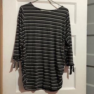 Motherhood stripped maternity shirt